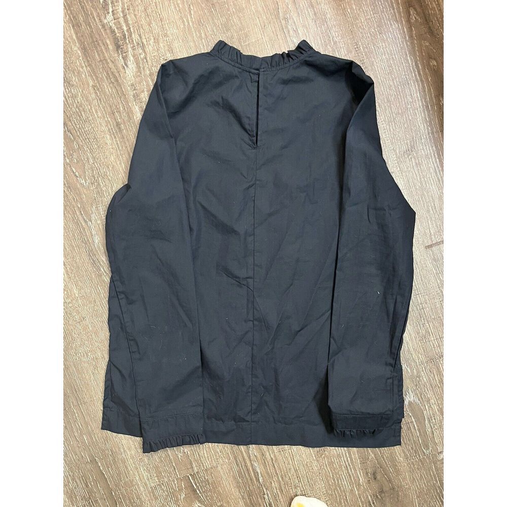 H&M Ruffle Collared Top & Sleeves - Black - Size Small - Such Cute DETAILS! - Picture 5 of 5